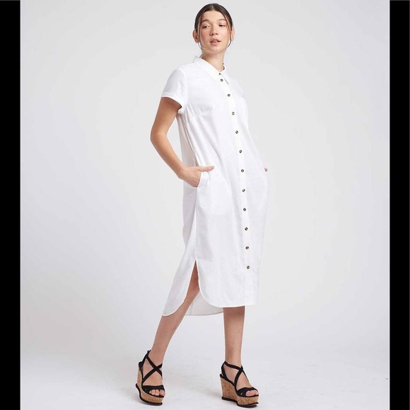 Universal Standard | Dresses | Universal Standard Dune Linen Shirt Dress  White | Poshmark